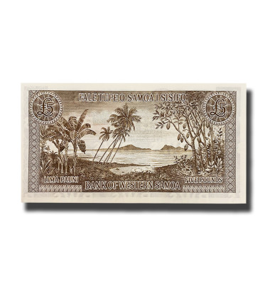 2020 Western Samoa 5 Pounds Banknote Uncirculated