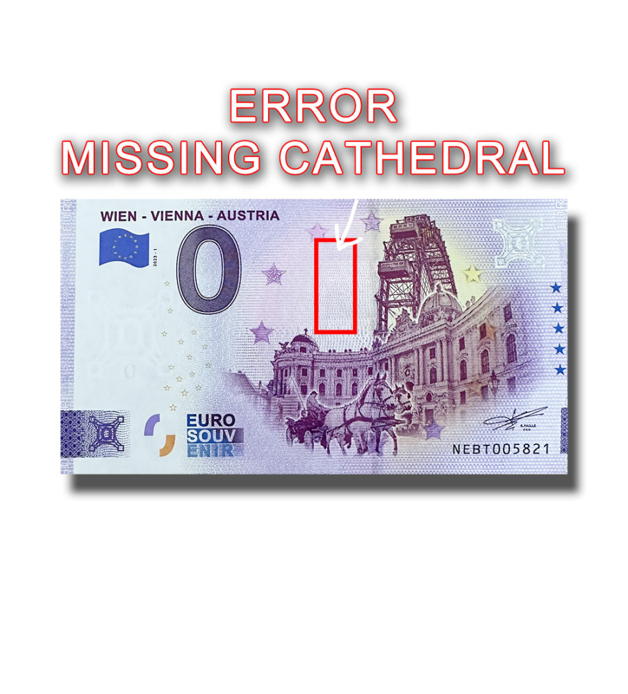 0 Euro Souvenir Banknote Wien - Vienna - Austria ERROR Austria NEBT 2023-1