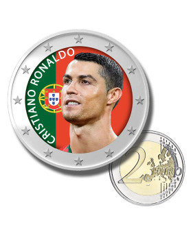 2 Euro Coloured Coin Football Star - Cristiano Ronaldo (Portugal)