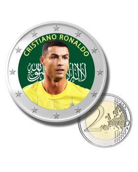 2 Euro Coloured Coin Football Star - Cristiano Ronaldo (Saudi Arabia)