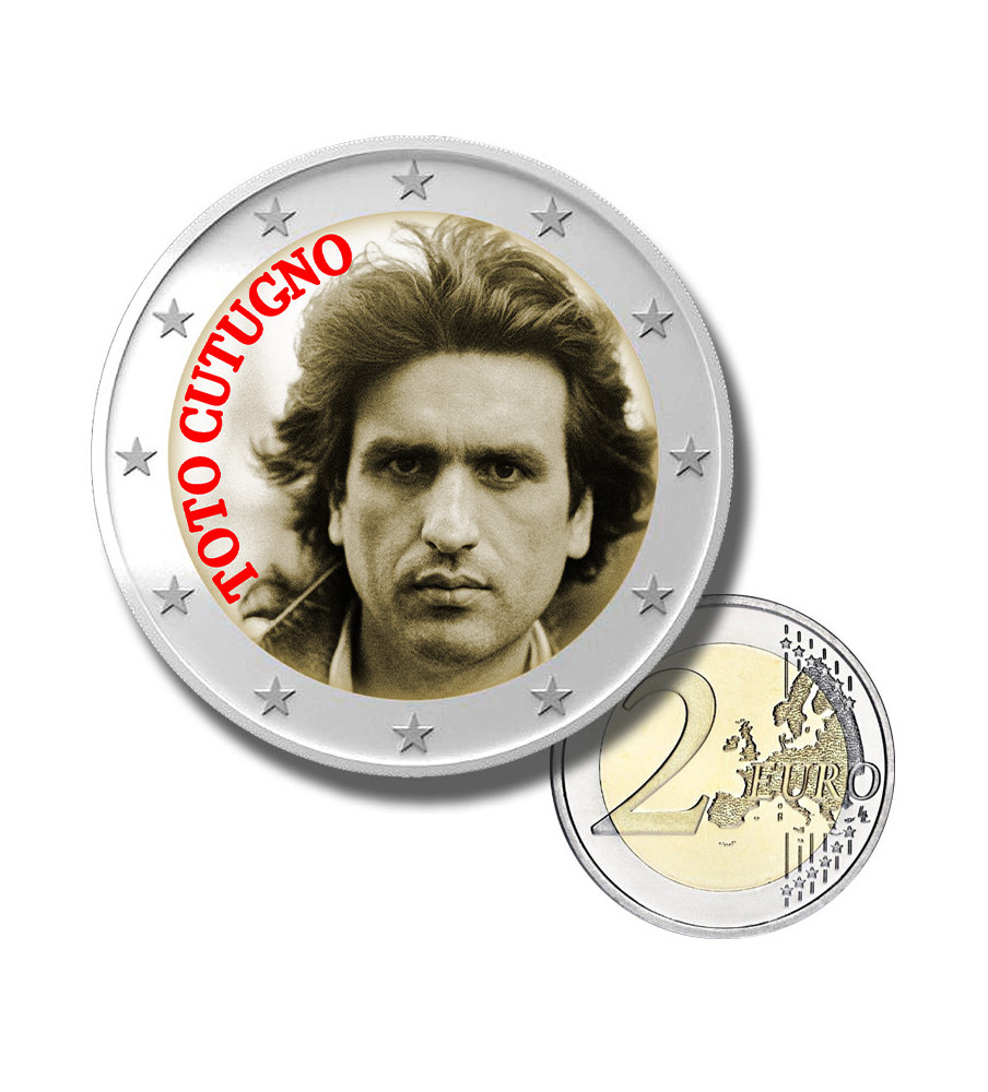 2 Euro Coloured Coin Music Star - Toto Cutugno