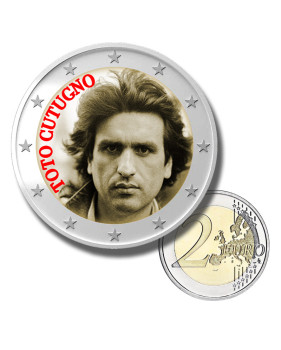 2 Euro Coloured Coin Music Star - Toto Cutugno