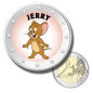 2 Euro Coloured Coin Cartoons - Jerry
