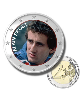 2 Euro Coloured Coin Racing Driver - Alain Prost