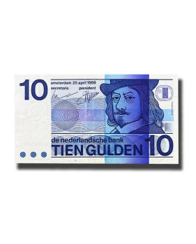 1966-1972 Netherlands 10 Guilders Banknote 1968 Frans Hals EF