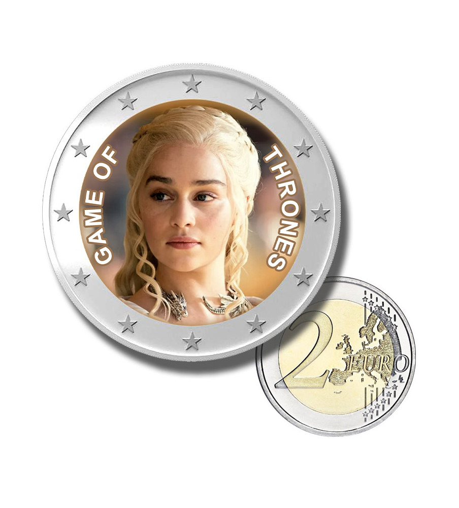 2 Euro Coloured Coin Game Of Thrones - Daenerys Targaryen