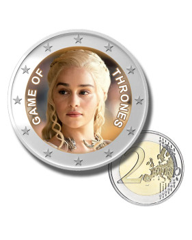 2 Euro Coloured Coin Game Of Thrones - Daenerys Targaryen