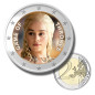 2 Euro Coloured Coin Cinema Film Series - Game Of Thrones - Daenerys Targaryen
