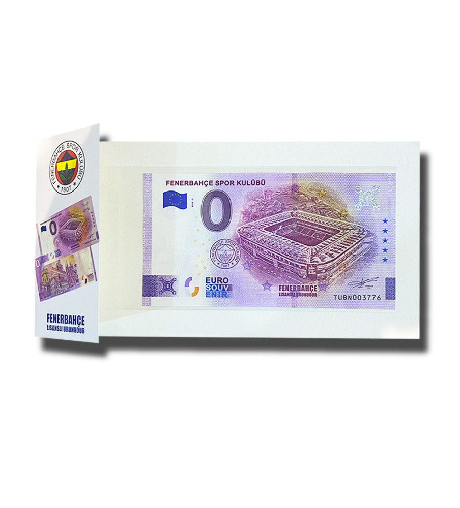 0 Euro Souvenir Banknote Fenerbahce Spor Kulubu Turkey TUBN 2023-2 In Original Folder