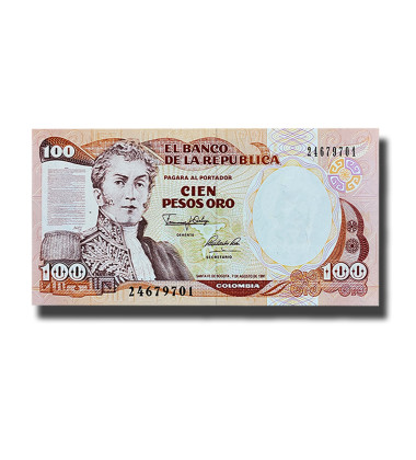 1991 Columbia 100 Pesos Banknote Uncirculated