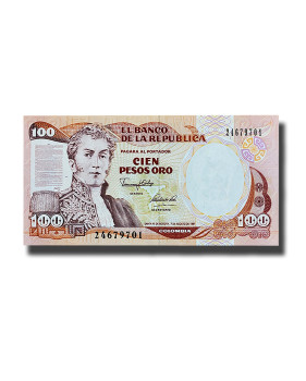 1991 Columbia 100 Pesos Banknote Uncirculated