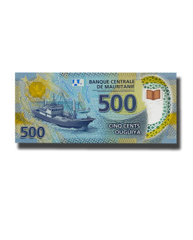 2020 Mauritania 500 Ouguiya Polymer Banknote Uncirculated