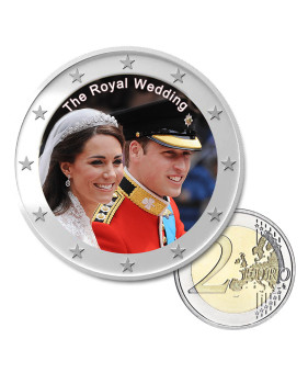 2 Euro Coloured Coin United Kingdom - The Royal Wedding