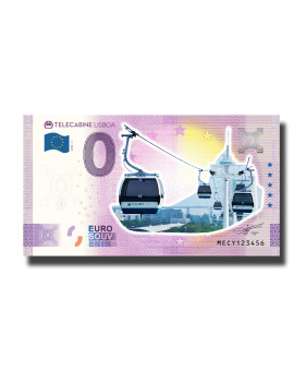 0 Euro Souvenir Banknote Telecabine Lisboa Colour Portugal MECY 2023-3