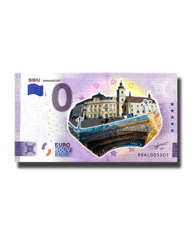 0 Euro Souvenir Banknote Sibiu Hermannstadt Colour Romania ROAL 2023-1