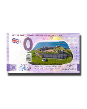 0 Pound Souvenir Banknote Nothe Fort Weymouth's Historic Sea Port Colour United Kingdom GBAW 2023-1