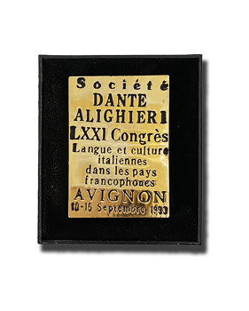 1993 France Medal Dante Alighieri Society LXXI Congress Avignon