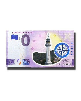 0 Euro Souvenir Banknote Faro Della Vittoria Colour France UEPL 2022-4