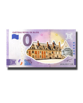 0 Euro Souvenir Banknote Chateau Royal De Blois Colour France UEAJ 2023-6