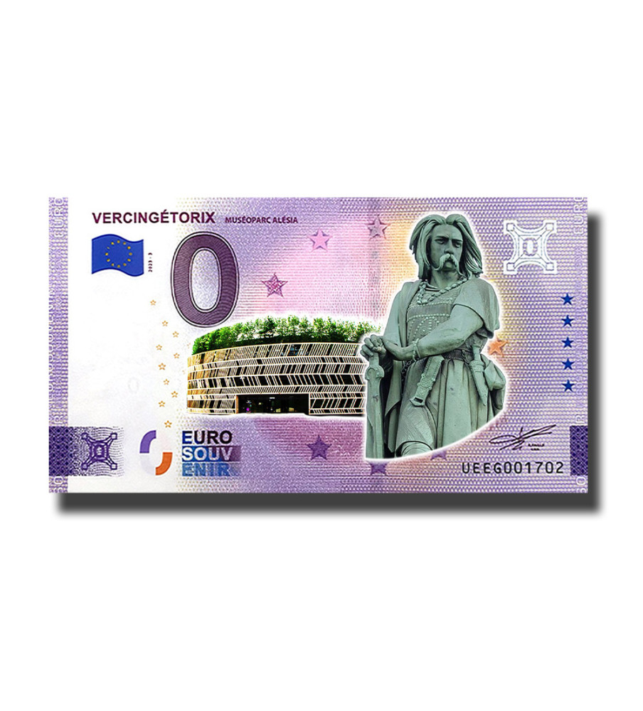 0 Euro Souvenir Banknote Vercingetorix Museopark Alesia Colour France UEEG 2023-3