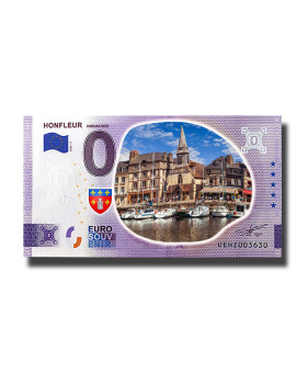 0 Euro Souvenir Banknote Honfleur Normandie Colour France UEHZ 2023-3