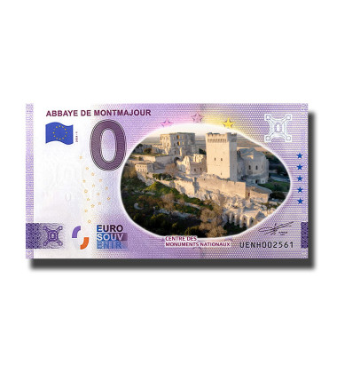 0 Euro Souvenir Banknote Abbaye De Montmajour Colour France UENH 2023-1