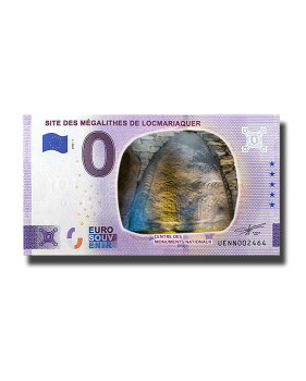 0 Euro Souvenir Banknote Site Des Megalithes De Locmariaquer Colour France UENN 2023-1