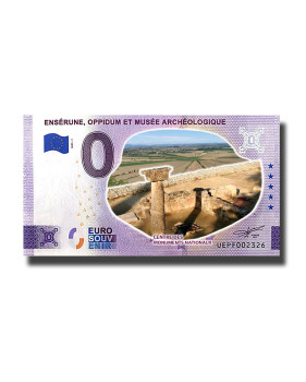 0 Euro Souvenir Banknote Enserune, Oppidum Et Musee Archeologique Colour France UEPF 2023-1