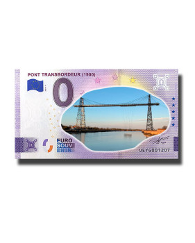 0 Euro Souvenir Banknote Pont Transbordeur (1900) Colour France UEYG 2023-1