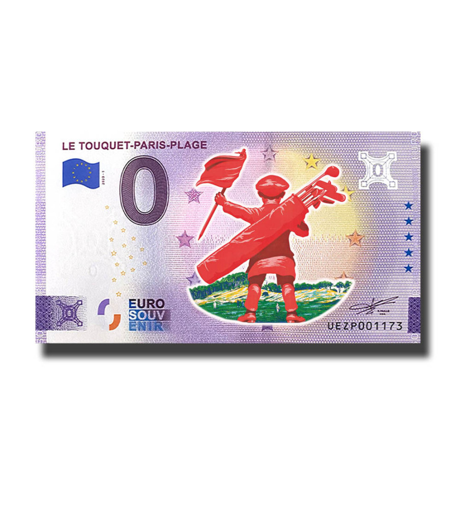 0 Euro Souvenir Banknote Le Touquet-Paris-Plage Colour France UEZP 2023-1