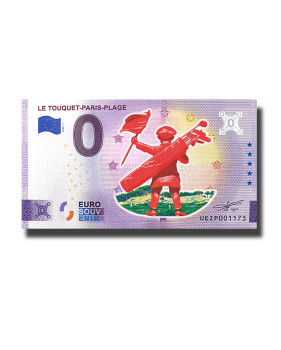 0 Euro Souvenir Banknote Le Touquet-Paris-Plage Colour France UEZP 2023-1