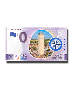 0 Euro Souvenir Banknote Brandaris Colour France UEPL 2022-6