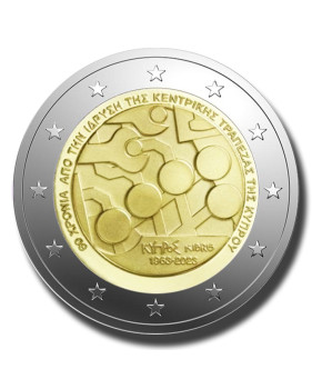 2023 Cyprus 60th Anniversary of Central Bank 2 Euro Coin