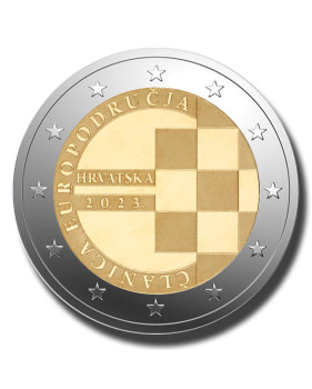 2023 Croatia Member Of Euro Area 2 Euro Coin