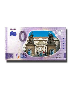 0 Euro Souvenir Banknote Praha Colour Czech Republic CZAA 2022-7