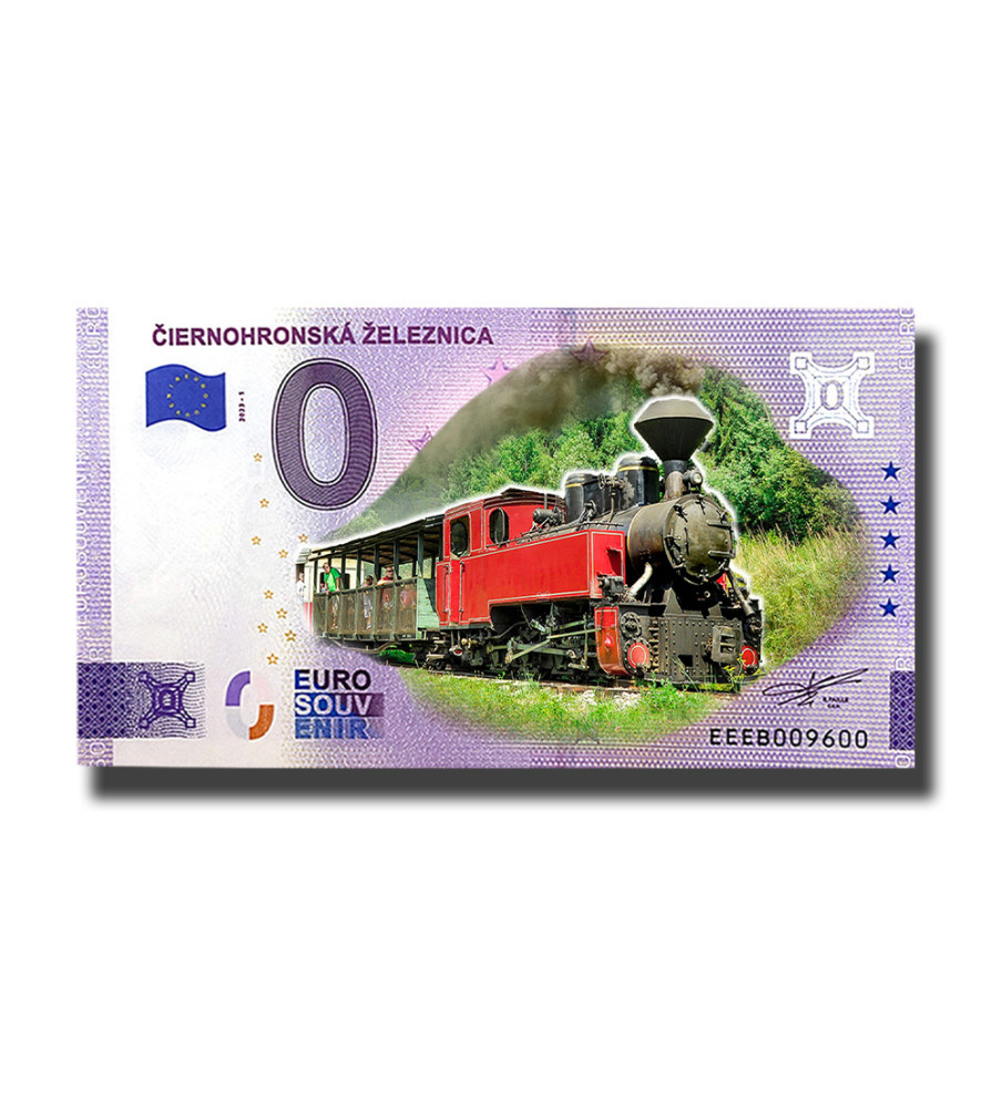 0 Euro Souvenir Banknote Ciernohronska Zeleznica Colour Slovakia EEEB 2023-1 0 Euro Souvenir Banknote Ciernohronska Zeleznica Colour Slovakia EEEB 2023-1