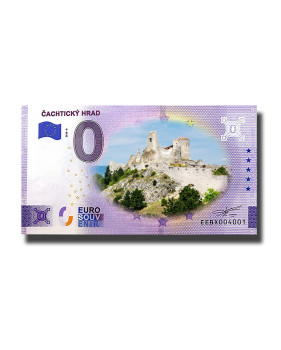 0 Euro Souvenir Banknote Cachticky Hrad Colour Slovakia EEBX 2023-2
