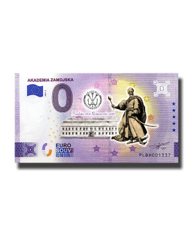 0 Euro Souvenir Banknote Akademia Zamojska Colour Poland PLBH 2022-1