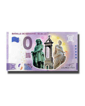 0 Euro Souvenir Banknote Bataille De Gergovie Colour France UEUM 2021-1