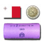 2015 Malta €2 Maltese 8 Pointed Cross Uncirculated Coin Roll