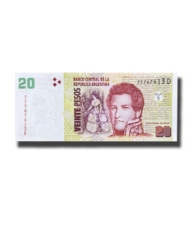 2003 Argentina 20 Pesos Banknote Uncirculated