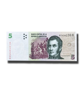 1998-2003 Argentina 5 Pesos Banknote Uncirculated