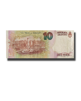 1993 Argentina 10 Pesos Banknote Gral Manuel Belgrano Uncirculated