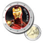 2 Euro Coloured Coin Set of 5 in Presentation Box - Superhero Movies