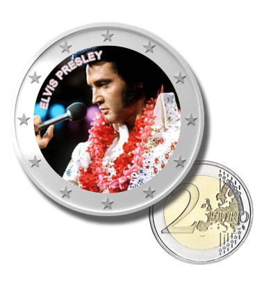 2 Euro Coloured Coin Set of 5 in Presentation Box - Music Stars
