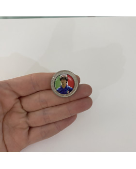 2 Euro Coloured Coin Football Star - Paolo Rossi