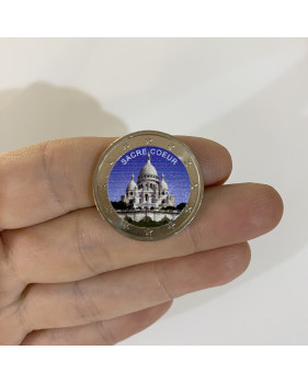 2 Euro Coloured Coin Sacre-Coeur - Paris