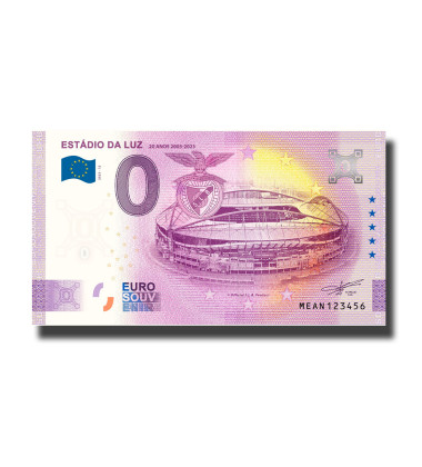 0 Euro Souvenir Banknote Estadio Da Luz Portugal MEAN 2023-12