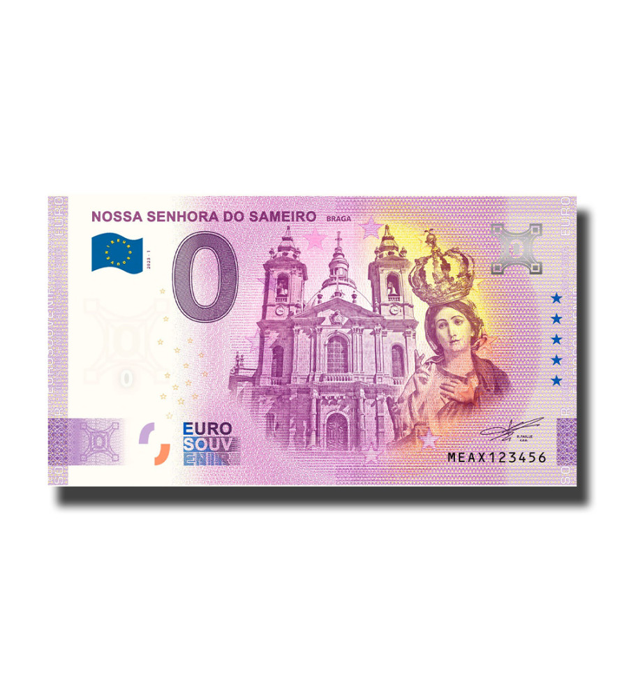 0 Euro Souvenir Banknote Nossa Senhora Do Sameiro Braga Portugal MEAX 2023-1 0 Euro Souvenir Banknote Nossa Senhora Do Sameiro Braga Portugal MEAX 2023-1
