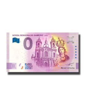 0 Euro Souvenir Banknote Nossa Senhora Do Sameiro Braga Portugal MEAX 2023-1